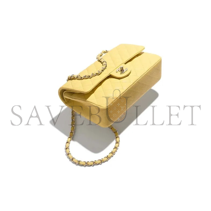 CHANEL CAVIAR QUILTED MEDIUM DOUBLE FLAP LIGHT A01112 (25.5*15.5*6.5cm)